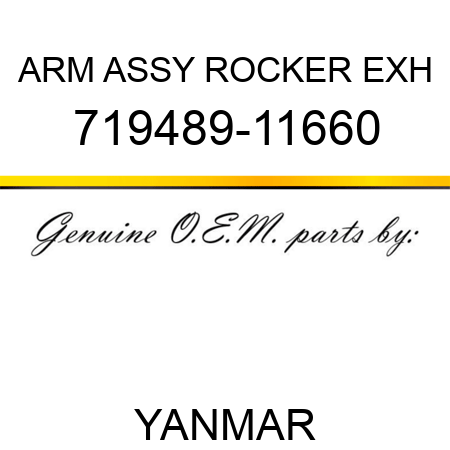 ARM ASSY, ROCKER EXH 719489-11660
