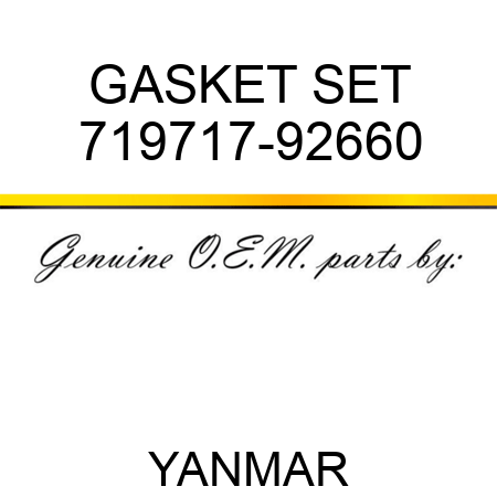 GASKET SET 719717-92660