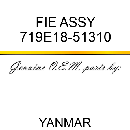 FIE ASSY 719E18-51310