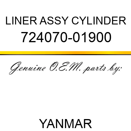 LINER ASSY, CYLINDER 724070-01900
