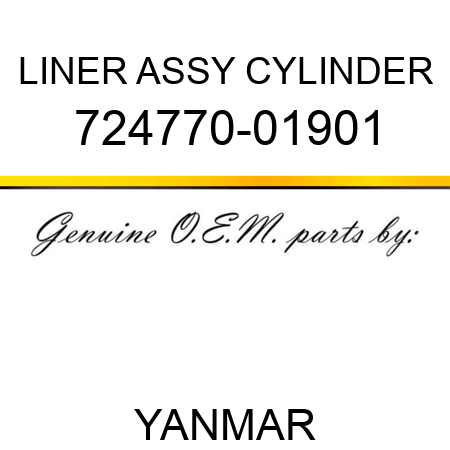 LINER ASSY, CYLINDER 724770-01901
