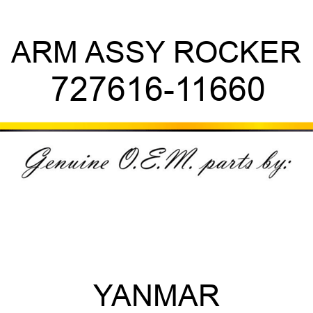 ARM ASSY, ROCKER 727616-11660
