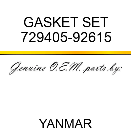 GASKET SET 729405-92615