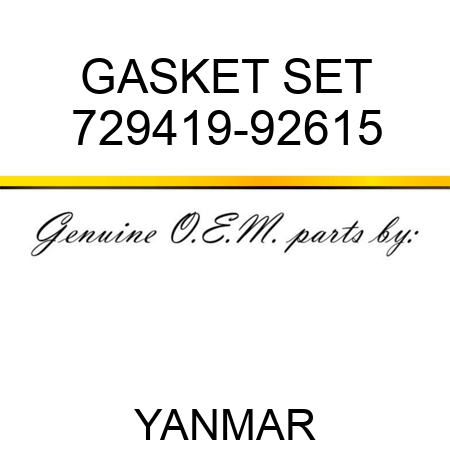 GASKET SET 729419-92615