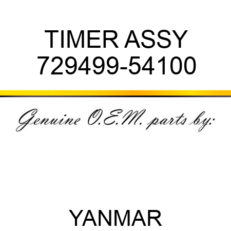 TIMER ASSY 729499-54100