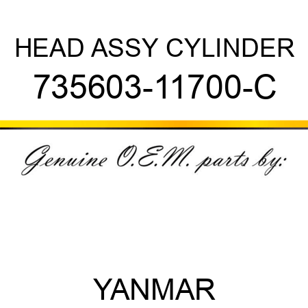 HEAD ASSY, CYLINDER 735603-11700-C