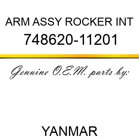 ARM ASSY, ROCKER INT 748620-11201