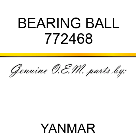 BEARING, BALL 772468