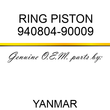 RING, PISTON 940804-90009