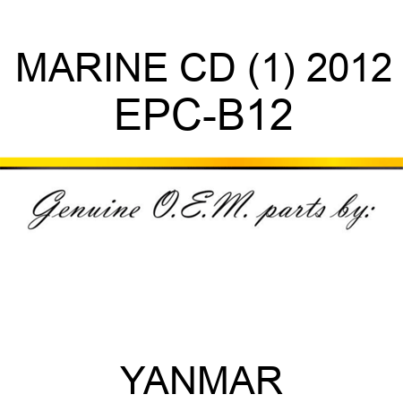 MARINE CD (1) 2012 EPC-B12