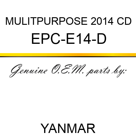 MULITPURPOSE 2014 CD EPC-E14-D