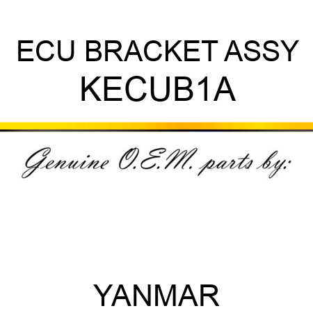 ECU BRACKET ASSY KECUB1A