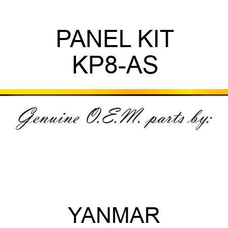 PANEL KIT KP8-AS