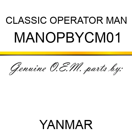 CLASSIC OPERATOR MAN MANOPBYCM01