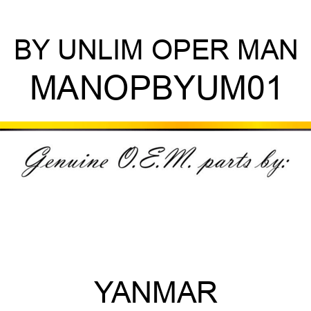 BY UNLIM OPER MAN MANOPBYUM01