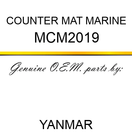 COUNTER MAT MARINE MCM2019