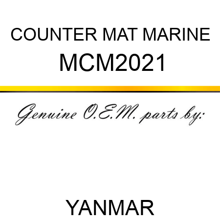 COUNTER MAT MARINE MCM2021