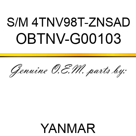 S/M 4TNV98T-ZNSAD OBTNV-G00103