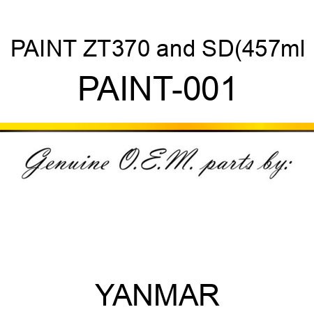 PAINT ZT370&SD(457ml PAINT-001