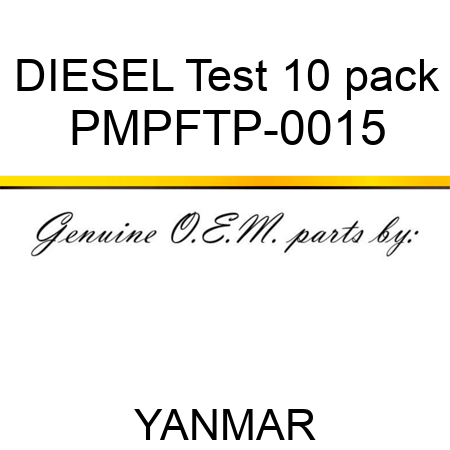 DIESEL Test 10 pack PMPFTP-0015