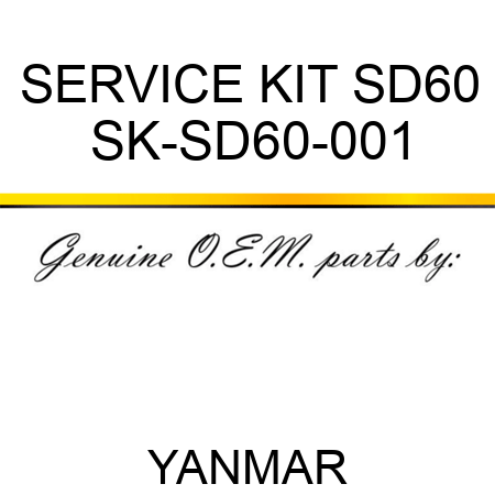 SERVICE KIT SD60 SK-SD60-001