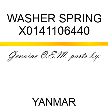 WASHER, SPRING X0141106440