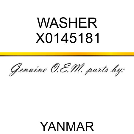 WASHER X0145181