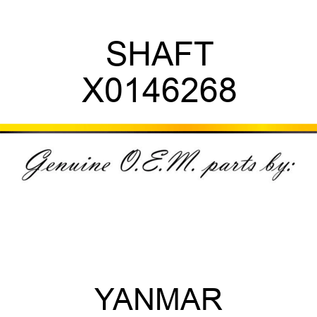 SHAFT X0146268