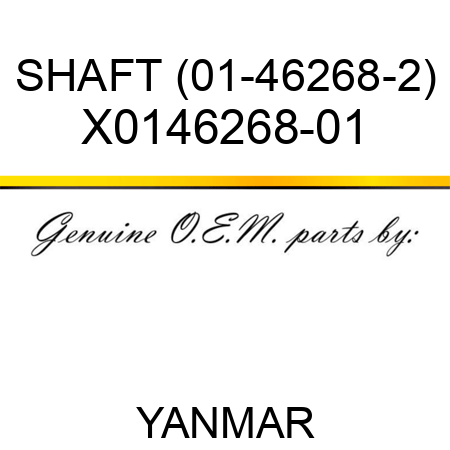 SHAFT (01-46268-2) X0146268-01