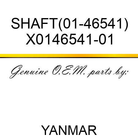 SHAFT(01-46541) X0146541-01