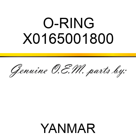 O-RING X0165001800