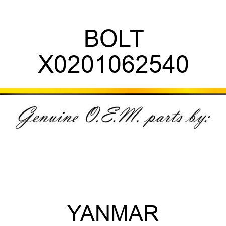 BOLT X0201062540