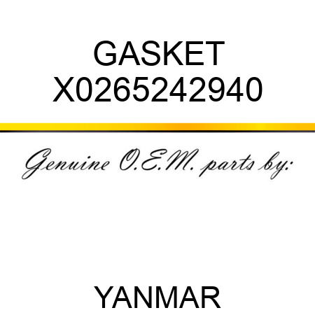 GASKET X0265242940