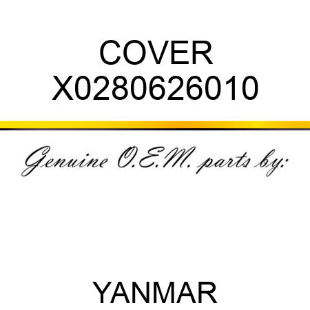 COVER X0280626010