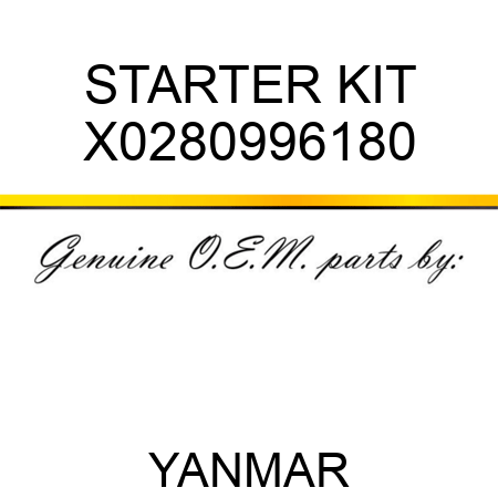 STARTER KIT X0280996180