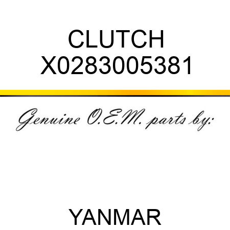 CLUTCH X0283005381