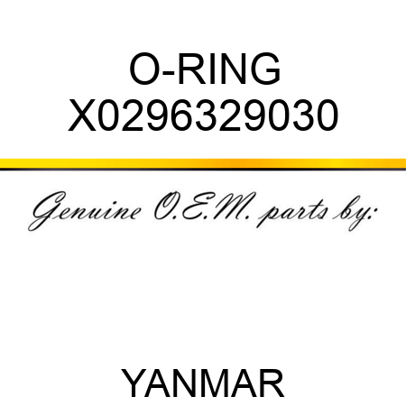 O-RING X0296329030