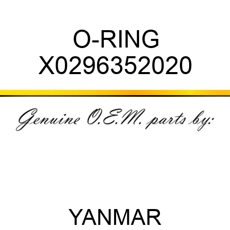 O-RING X0296352020