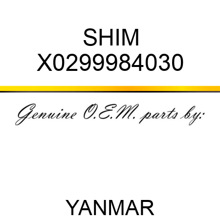 SHIM X0299984030