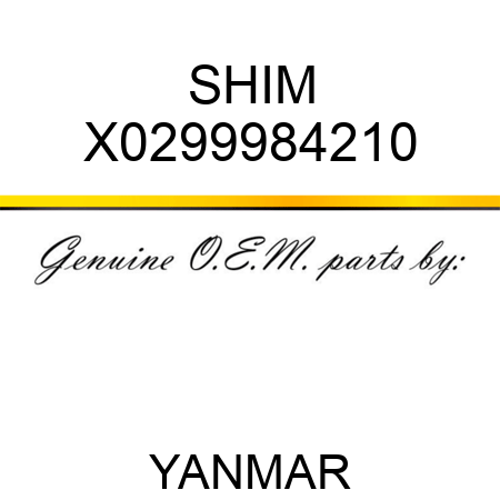 SHIM X0299984210