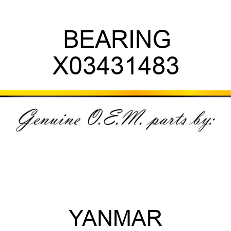 BEARING X03431483