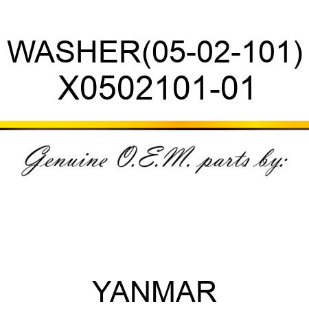 WASHER(05-02-101) X0502101-01