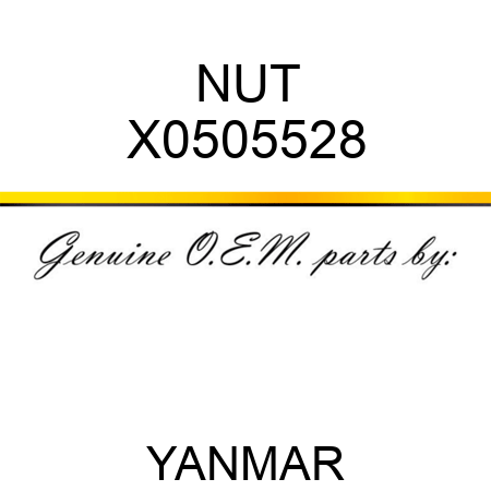 NUT X0505528