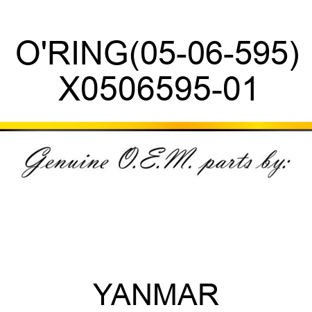 O'RING(05-06-595) X0506595-01