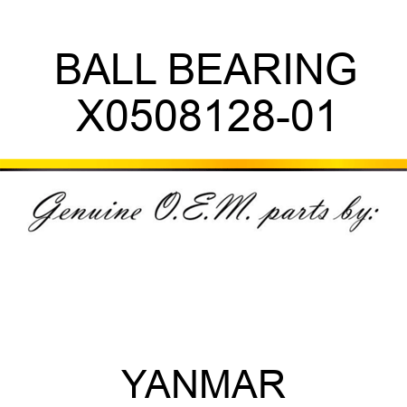 BALL BEARING X0508128-01