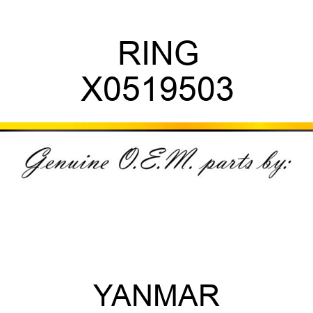 RING X0519503