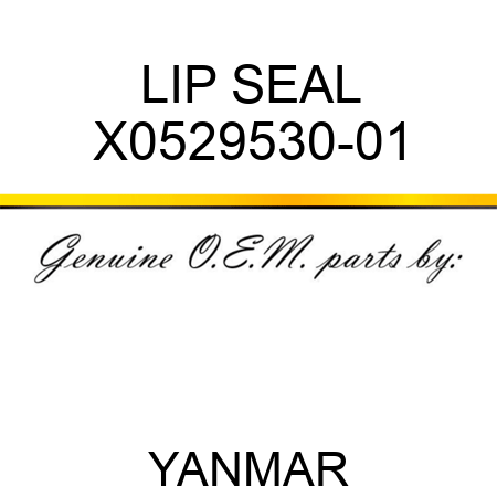 LIP SEAL X0529530-01