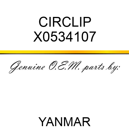 CIRCLIP X0534107