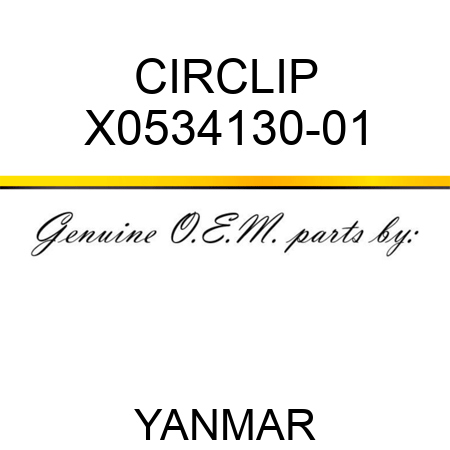 CIRCLIP X0534130-01