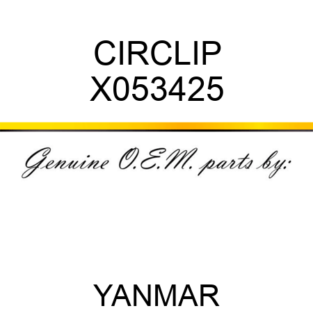 CIRCLIP X053425